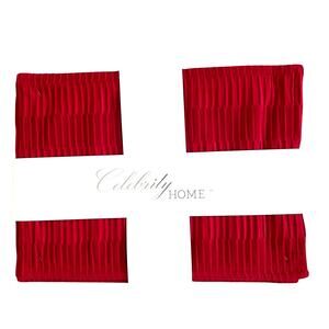 Valentines Day Red Velvet Velour Placemats 13x18 Set of 4 by Celebrity Homes New